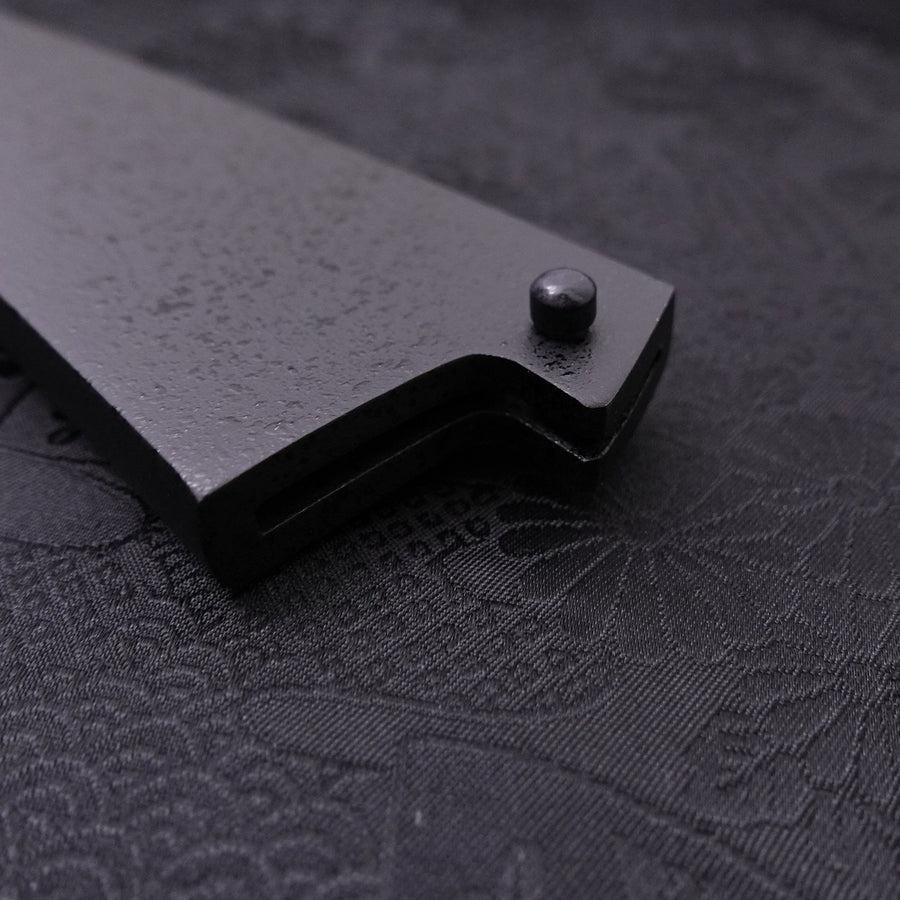 Black-Ishime Saya Sheath for Sujihiki with Pin, 240mm-[Musashi]-[Japanese-Kitchen-Knives]