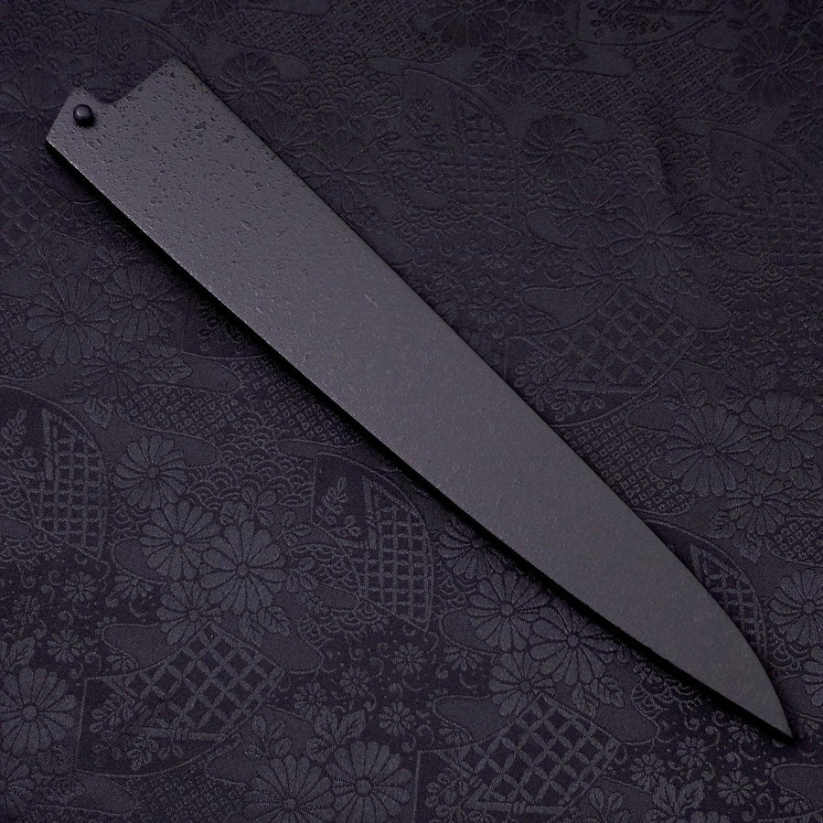 Black-Ishime Saya Sheath for Sujihiki with Pin, 240mm-[Musashi]-[Japanese-Kitchen-Knives]