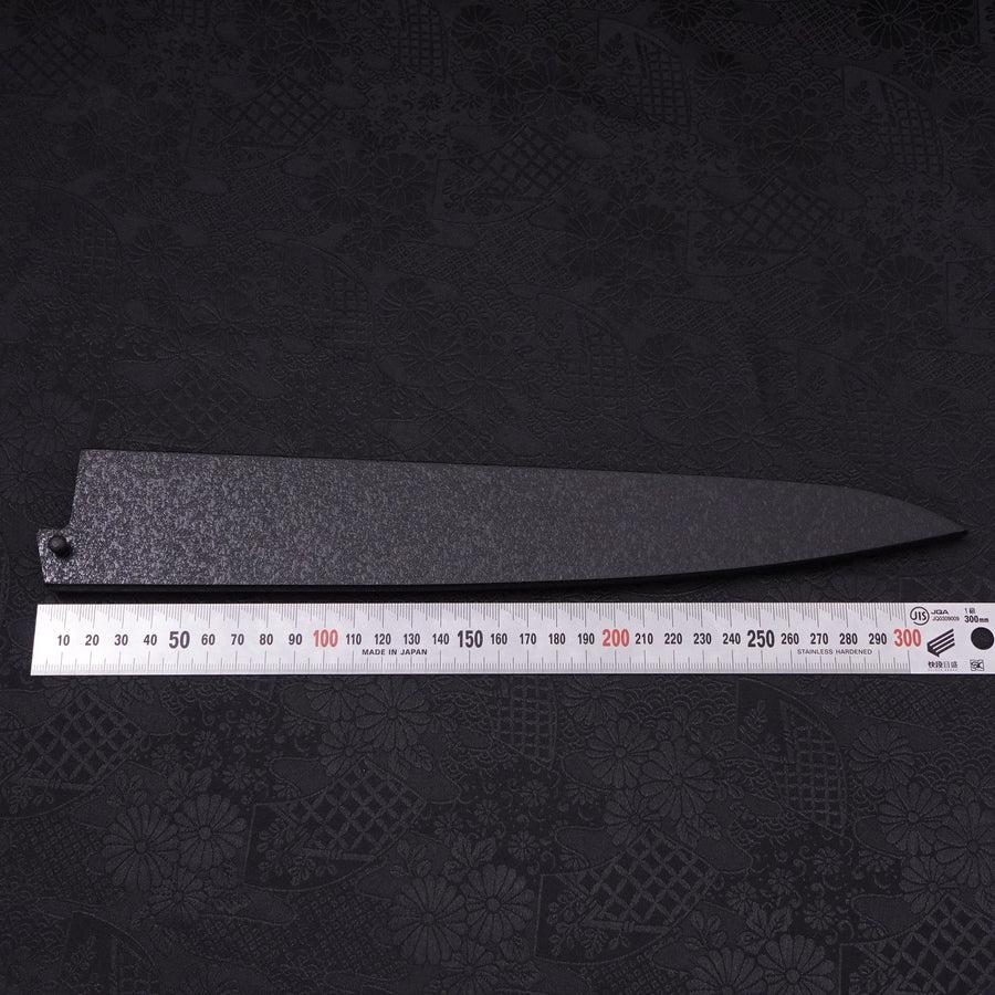 Black-Ishime Saya Sheath for Sujihiki with Pin, 270mm-[Musashi]-[Japanese-Kitchen-Knives]