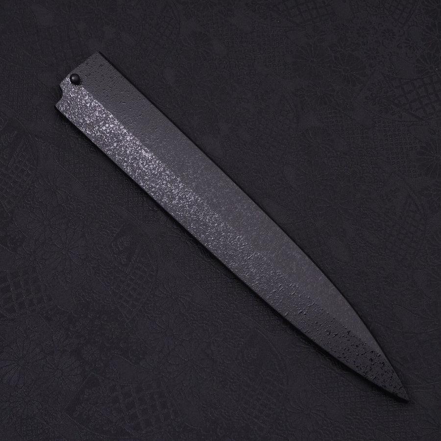 Black-Ishime Saya Sheath for Yanagiba with Pin, 240mm-[Musashi]-[Japanese-Kitchen-Knives]