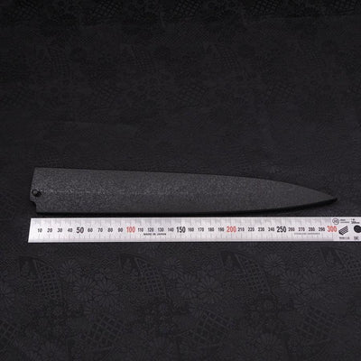 Black-Ishime Saya Sheath for Yanagiba with Pin, 270mm-[Musashi]-[Japanese-Kitchen-Knives]