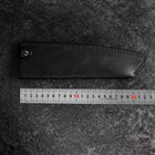 Black Leather Sheath for Santoku / Bunka Knife 180mm (7”)-[Musashi]-[Japanese-Kitchen-Knives]
