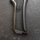 Black Musashi Pruning Shears / Garden Scissors A Type Damascus Forged Handmade 200mm (7.9”)-[Musashi]-[Japanese-Kitchen-Knives]