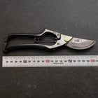 Black Musashi Pruning Shears / Garden Scissors A Type Damascus Forged Handmade 200mm (7.9”)-[Musashi]-[Japanese-Kitchen-Knives]