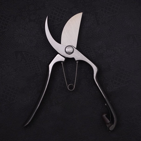 Black Musashi Pruning Shears / Garden Scissors A Type Forged Handmade 225mm (8.8”)-[Musashi]-[Japanese-Kitchen-Knives]