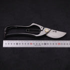 Black Musashi Pruning Shears / Garden Scissors A Type Forged Handmade 225mm (8.8”)-[Musashi]-[Japanese-Kitchen-Knives]