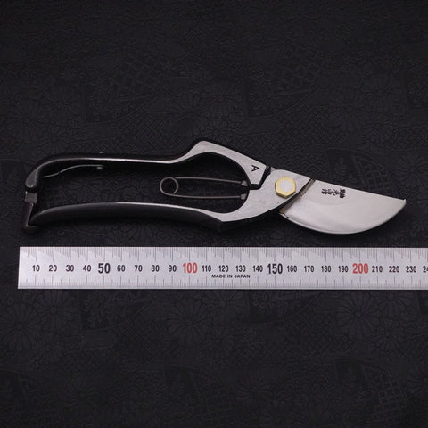 Black Musashi Pruning Shears / Garden Scissors A Type Forged Handmade 225mm (8.8”)-[Musashi]-[Japanese-Kitchen-Knives]