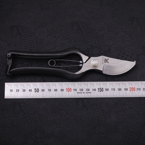 Black Musashi Pruning Shears / Garden Scissors B Type Forged Handmade 200mm (7.9”)-[Musashi]-[Japanese-Kitchen-Knives]