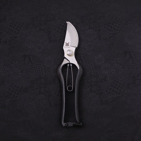 Black Musashi Pruning Shears / Garden Scissors B Type Forged Handmade 200mm (7.9”)-[Musashi]-[Japanese-Kitchen-Knives]