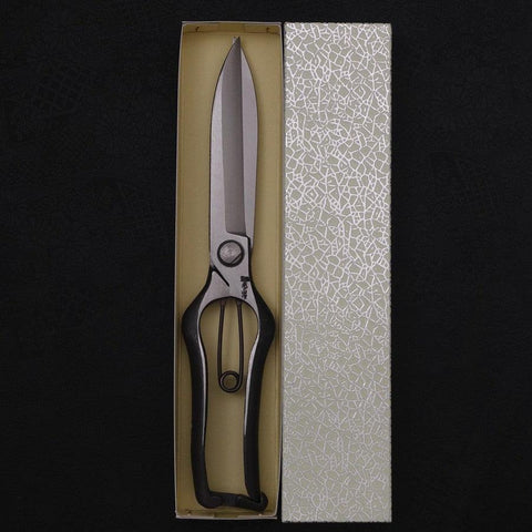 Black Musashi Pruning Shears / Garden Scissors Long Forged Handmade 270mm (10.6”)-[Musashi]-[Japanese-Kitchen-Knives]