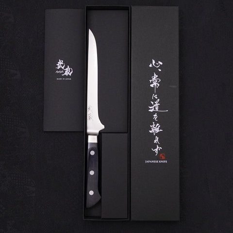 Boning knife VG-5 Damascus Western Handle 160mm (6.3”)-[Musashi]-[Japanese-Kitchen-Knives]