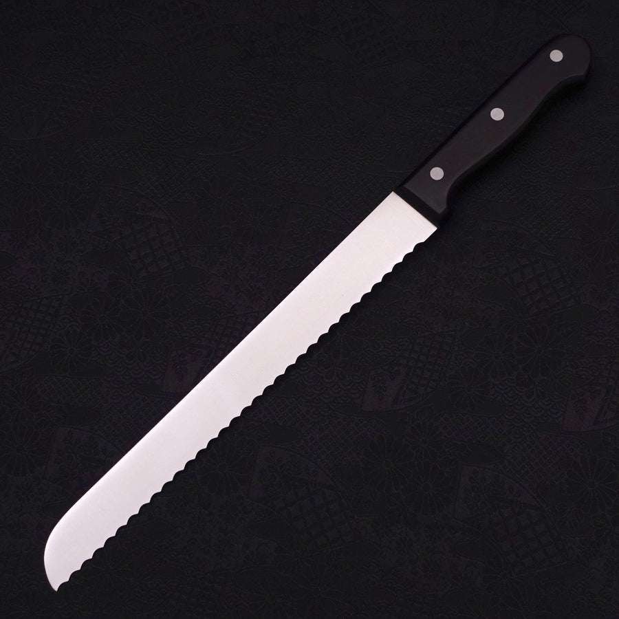 Bread knife Molybdenum Polished Western Handle 250mm-Molybdenum-Polished-Western Handle-[Musashi]-[Japanese-Kitchen-Knives]