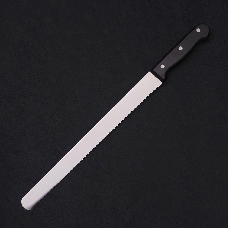 Bread knife Molybdenum Polished Western Handle 300mm-Molybdenum-Polished-Western Handle-[Musashi]-[Japanese-Kitchen-Knives]