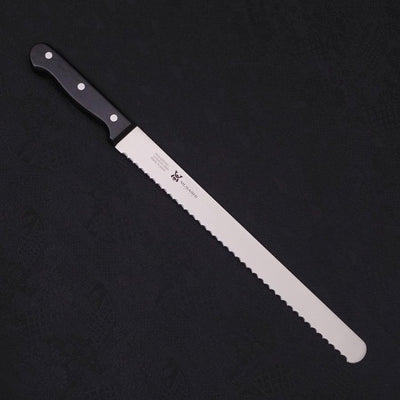Bread knife Molybdenum Polished Western Handle 300mm-Molybdenum-Polished-Western Handle-[Musashi]-[Japanese-Kitchen-Knives]