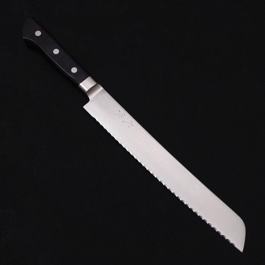 Bread knife VG-5 Damascus Western Handle 230mm-VG-5-Damascus-Western Handle-[Musashi]-[Japanese-Kitchen-Knives]