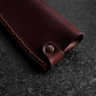 Brown Leather Sheath for Gyuto / Kiritsuke Knife 210mm (8.3”)-[Musashi]-[Japanese-Kitchen-Knives]