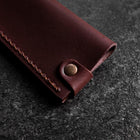 Brown Leather Sheath for Sujihiki Knife 270mm (10.6”)-[Musashi]-[Japanese-Kitchen-Knives]