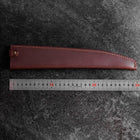 Brown Leather Sheath for Sujihiki Knife 270mm (10.6”)-[Musashi]-[Japanese-Kitchen-Knives]
