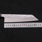 Bunka AUS-10 Nashiji Damascus Mirror Ocean Blue Handle 170mm (6.7”)-[Musashi]-[Japanese-Kitchen-Knives]