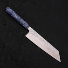 Bunka AUS-10 Nashiji Damascus Mirror Ocean Blue Handle 170mm (6.7”)-[Musashi]-[Japanese-Kitchen-Knives]