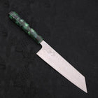 Bunka AUS-10 Nashiji Damascus Mirror Ocean Green Handle 170mm (6.7”)-[Musashi]-[Japanese-Kitchen-Knives]