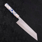 Bunka AUS-10 Nashiji Damascus Mirror Ocean White Mix Handle 170mm (6.7”)-[Musashi]-[Japanese-Kitchen-Knives]
