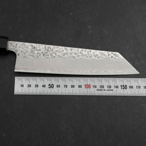 Bunka AUS-10 Tsuchime Damascus Buffalo Magnolia Handle 170mm (6.7”)-[Musashi]-[Japanese-Kitchen-Knives]