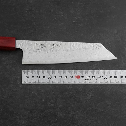 Bunka AUS-10 Tsuchime Damascus Shitan Handle 170mm (6.7”)-[Musashi]-[Japanese-Kitchen-Knives]