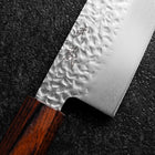 Bunka AUS-8 Tsuchime Mahogany Handle 180mm-[Musashi]-[Japanese-Kitchen-Knives]