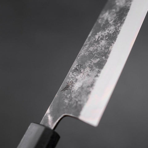 Bunka Blue Steel #1 Kurouchi Dark Blue Urushi Handle 170mm (6.7”)-[Musashi]-[Japanese-Kitchen-Knives]