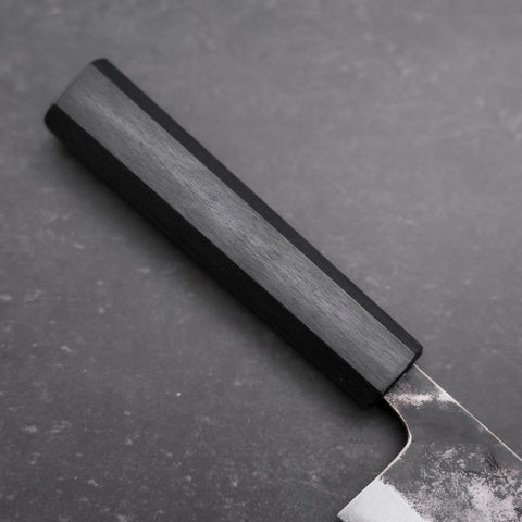 Bunka Blue Steel #1 Kurouchi Dark Blue Urushi Handle 170mm (6.7”)-[Musashi]-[Japanese-Kitchen-Knives]
