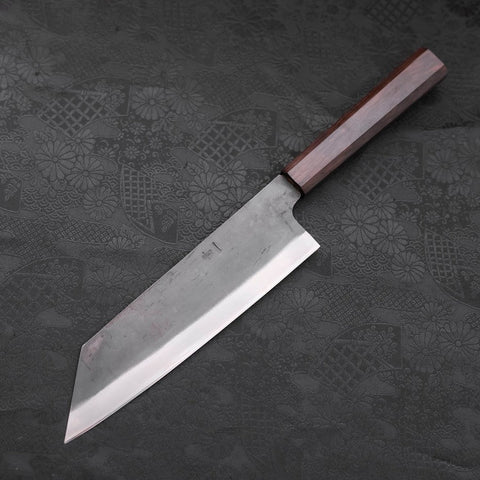 Bunka Blue Steel #1 Kurouchi Stainless Clad Ebony Handle 190mm (7.5”)-[Musashi]-[Japanese-Kitchen-Knives]