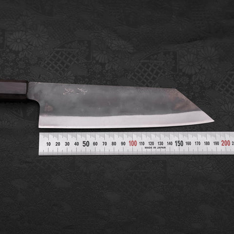 Bunka Blue Steel #1 Kurouchi Stainless Clad Ebony Handle 190mm (7.5”)-[Musashi]-[Japanese-Kitchen-Knives]