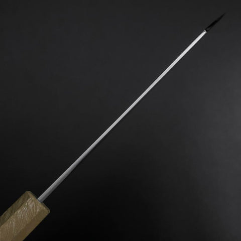 Bunka Blue Steel #1 Kurouchi White Urushi Handle 170mm-[Musashi]-[Japanese-Kitchen-Knives]