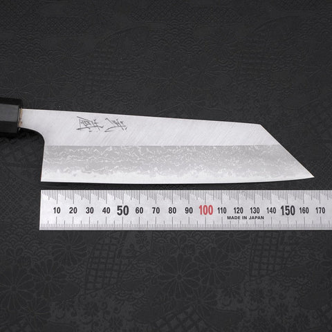 Bunka Blue Steel #2 Damascus Buffalo Ebony Handle 165mm (6.5”)-[Musashi]-[Japanese-Kitchen-Knives]