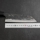Bunka Blue Steel #2 Kurouchi Buffalo Teak Handle 165mm (6.5”)-[Musashi]-[Japanese-Kitchen-Knives]