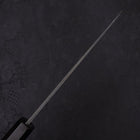 Bunka Blue Steel #2 Kurouchi Chokin Nami-Fuji Buffalo Ebony Handle 165mm-[Musashi]-[Japanese-Kitchen-Knives]