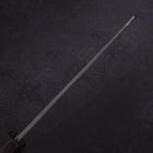 Bunka Blue Steel #2 Kurouchi Chokin Samurai Full Moon Buffalo Ebony Handle 165mm-[Musashi]-[Japanese-Kitchen-Knives]