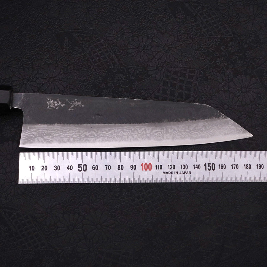 文化 青紙2号 黒打 ダマスカス 黒檀水牛柄 180mm – MUSASHI
