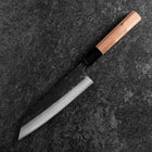 Bunka Blue Steel #2 Kurouchi Damascus Buffalo Walnut Handle 180mm-[Musashi]-[Japanese-Kitchen-Knives]