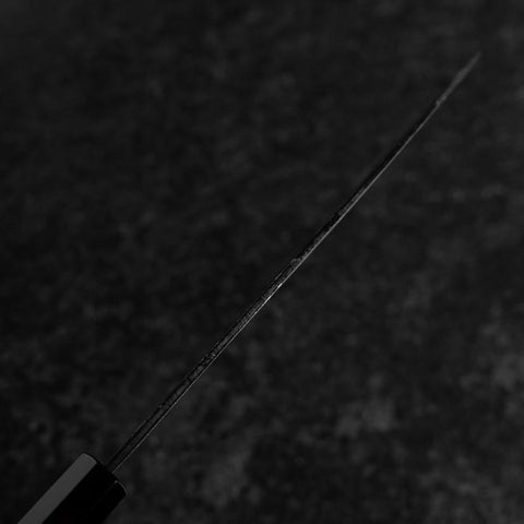 Bunka Blue Steel #2 Kurouchi Damascus Buffalo Walnut Handle 180mm-[Musashi]-[Japanese-Kitchen-Knives]