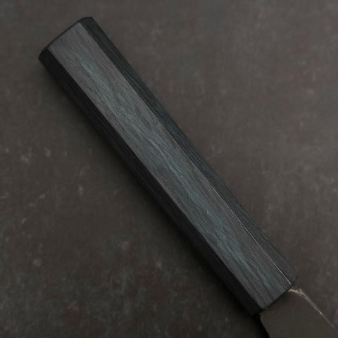 Bunka Blue Steel #2 Kurouchi Dark Blue Urushi Handle 190mm (7.5”)-[Musashi]-[Japanese-Kitchen-Knives]