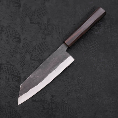 Bunka Blue Steel #2 Kurouchi Ebony Handle 165mm (6.5”)-[Musashi]-[Japanese-Kitchen-Knives]