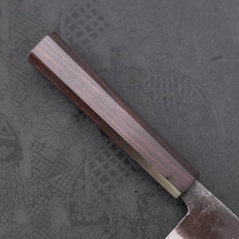 Bunka Blue Steel #2 Kurouchi Ebony Handle 165mm (6.5”)-[Musashi]-[Japanese-Kitchen-Knives]