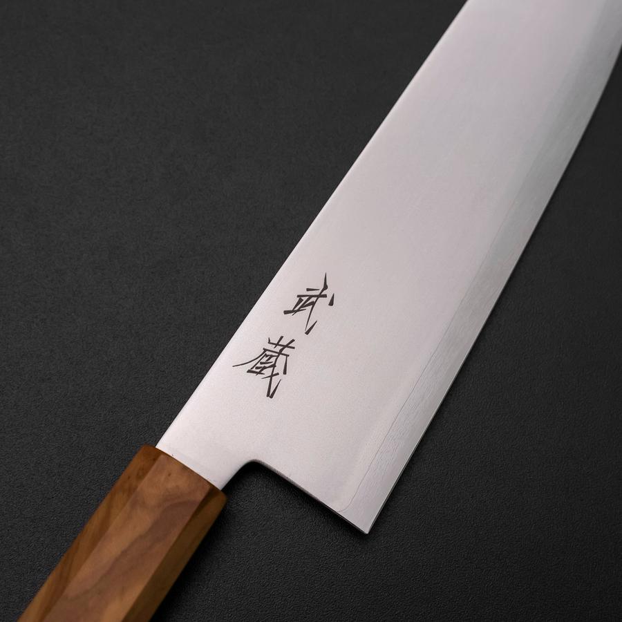 文化 SLD 浪 ニッケルダマスカス 焼漆柄 170mm – MUSASHI