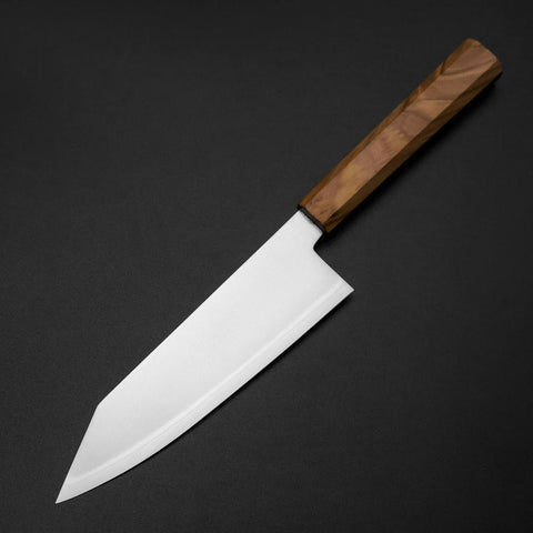 Bunka Blue Steel #2 Polished Olive Handle 170mm-[Musashi]-[Japanese-Kitchen-Knives]