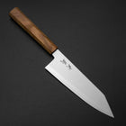 Bunka Blue Steel #2 Polished Olive Handle 170mm-[Musashi]-[Japanese-Kitchen-Knives]