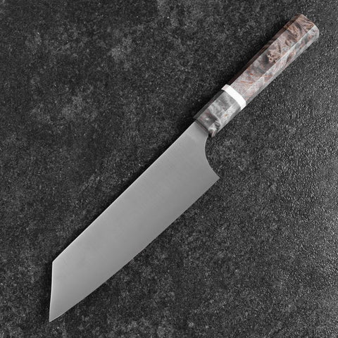 Bunka Blue Super Polished Maple Handle 180mm-[Musashi]-[Japanese-Kitchen-Knives]