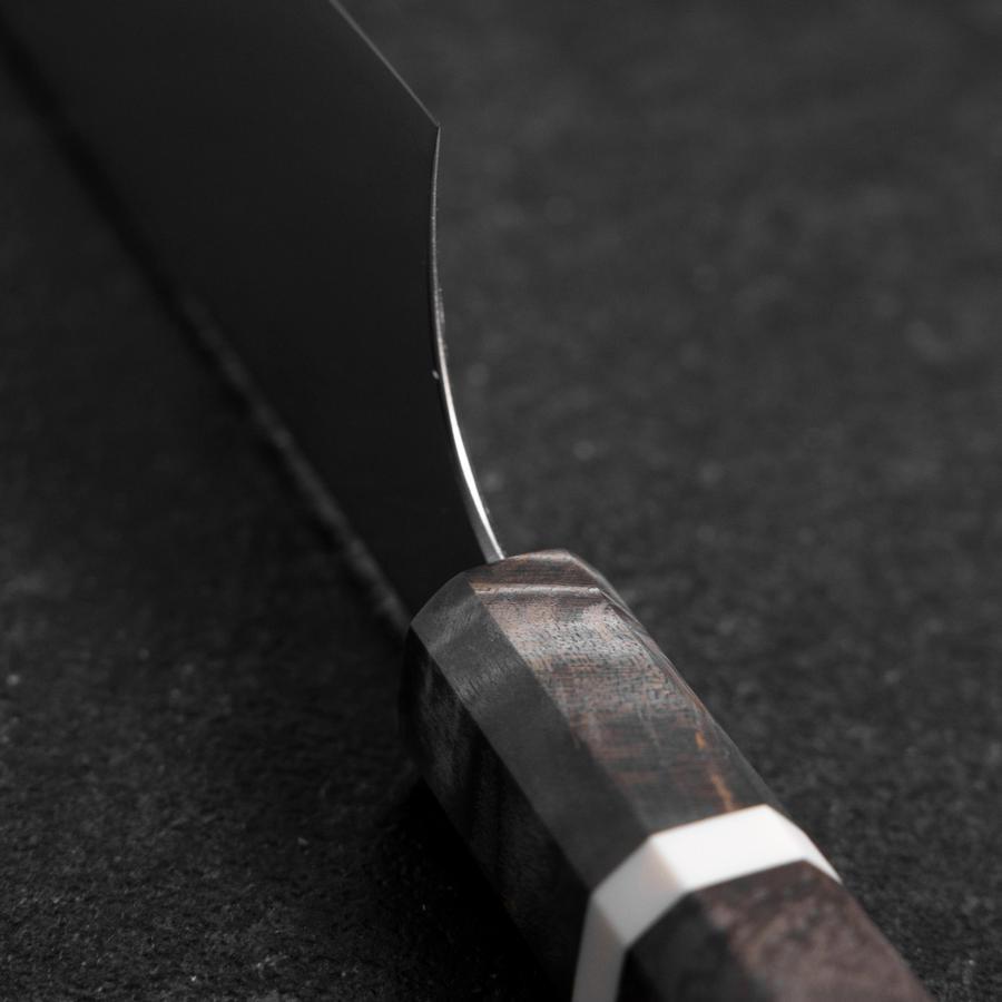 Bunka Blue Super Polished Maple Handle 180mm-[Musashi]-[Japanese-Kitchen-Knives]
