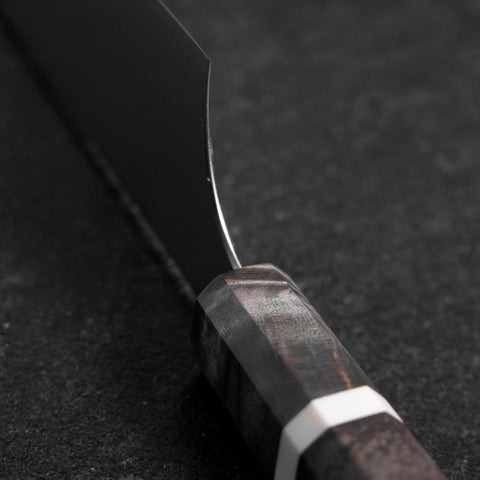 Bunka Blue Super Polished Maple Handle 180mm-[Musashi]-[Japanese-Kitchen-Knives]